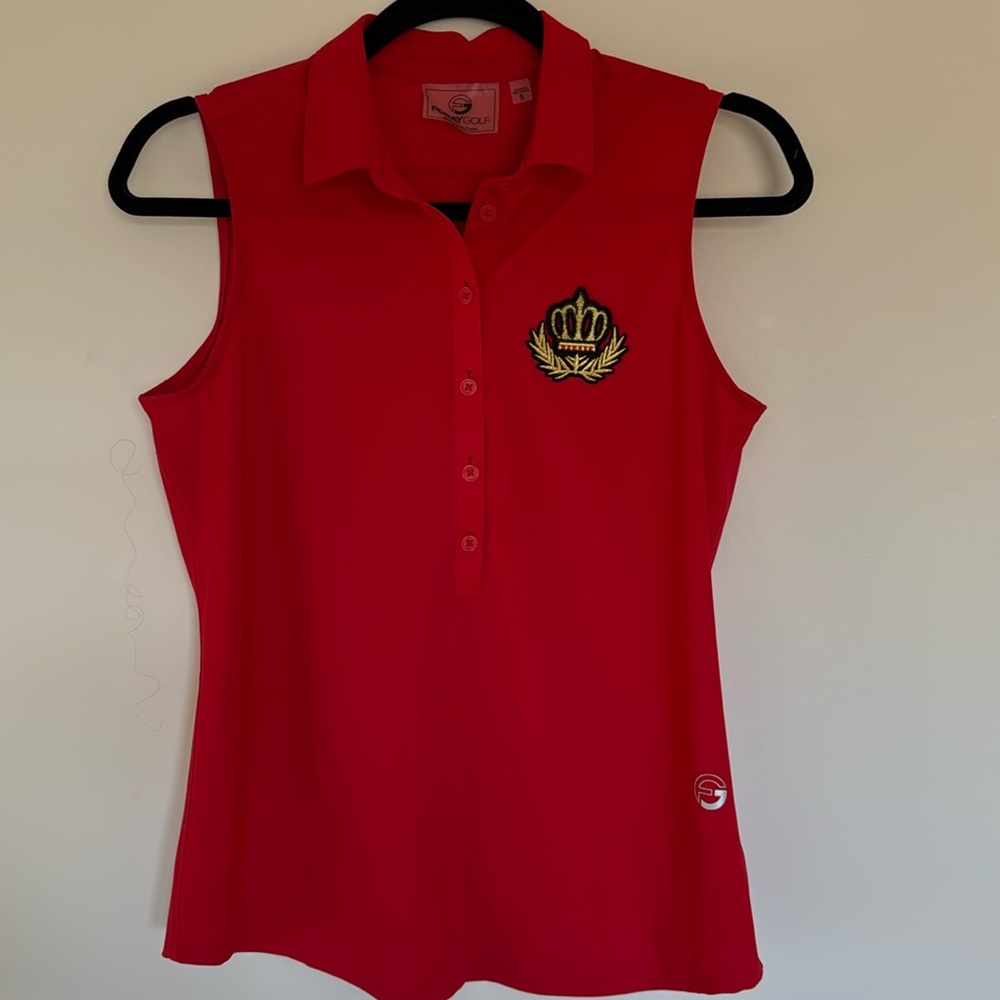Foray Golf Women’s Sleeveless Red Shirt